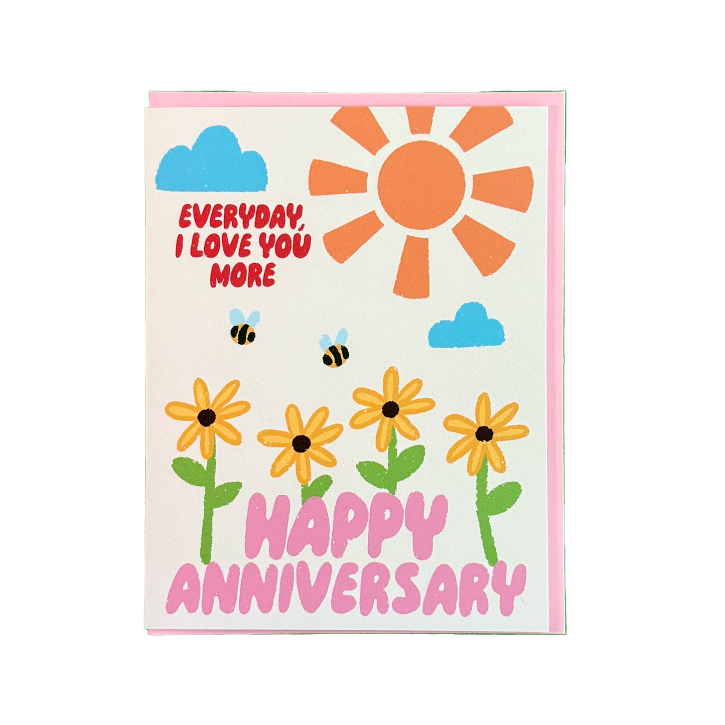 Bee Happy Anniversary Card