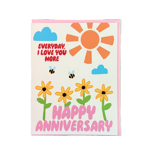 Bee Happy Anniversary Card
