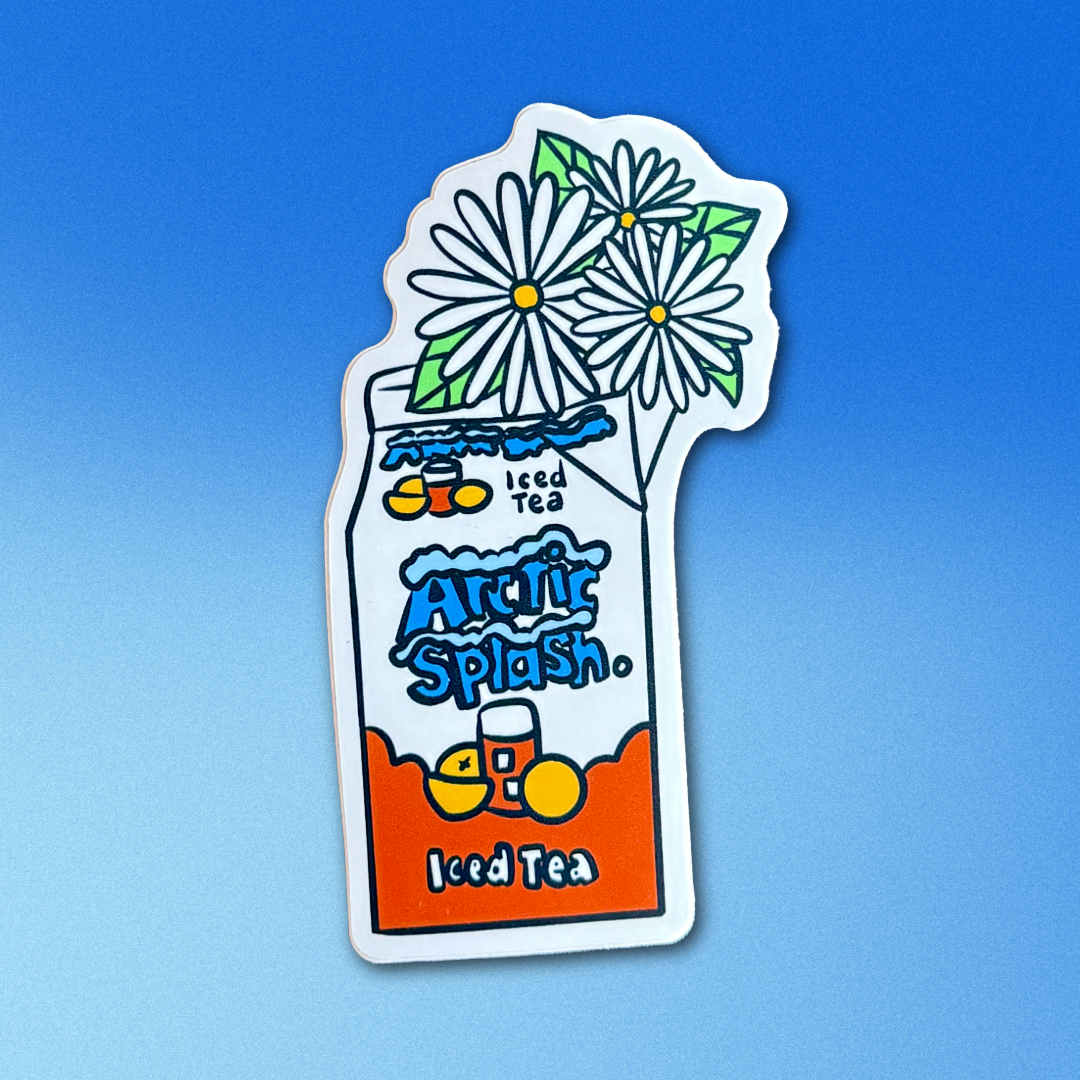 Arctic Splash Daisy Sticker