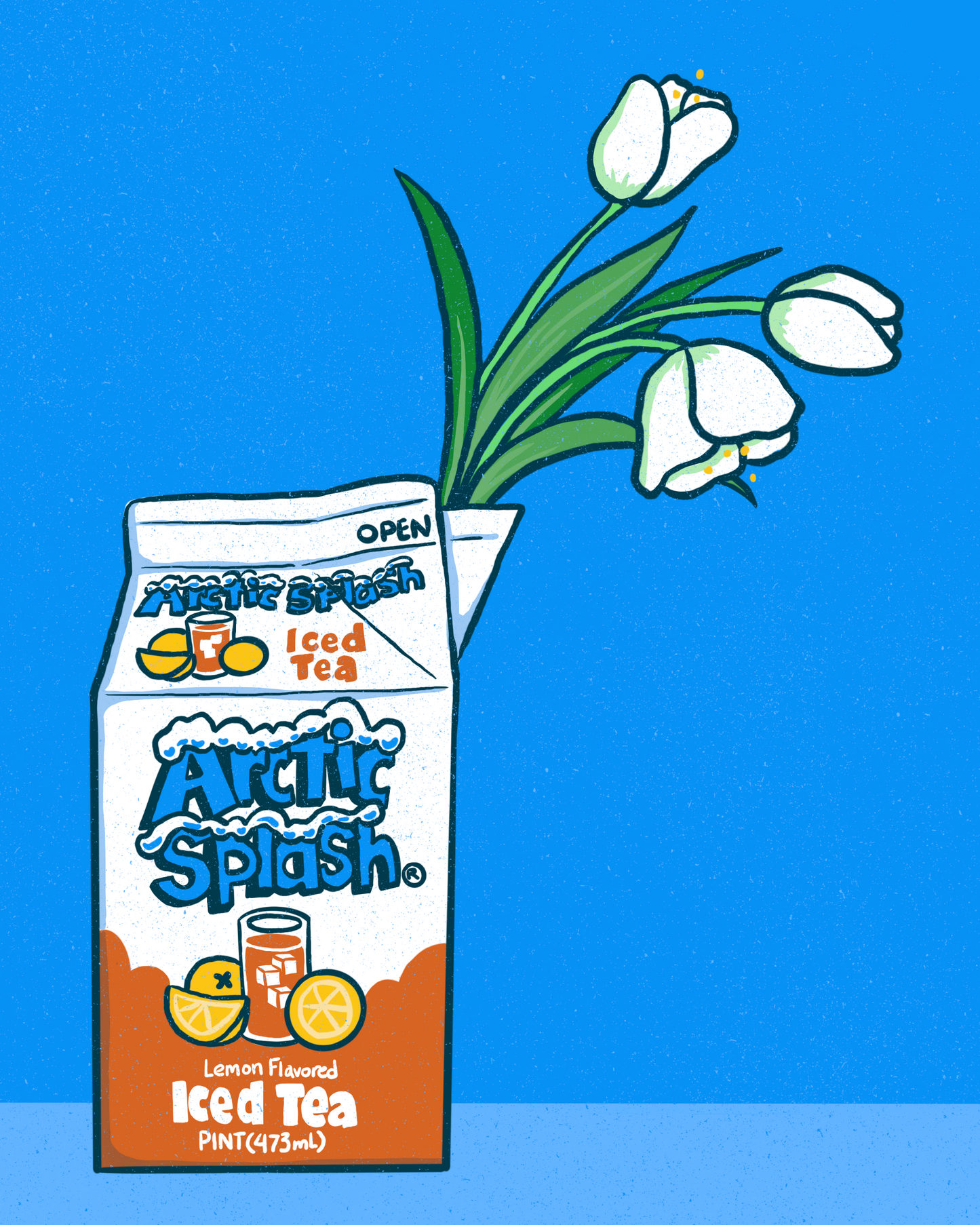 Arctic Splash Tulip Art Print