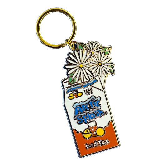 Arctic Splash Metal Enamel Keychain