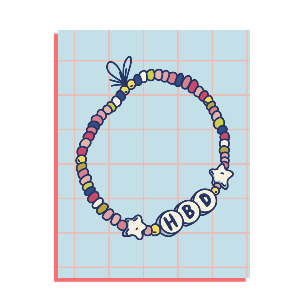 Friendship Bracelet Birthday Card