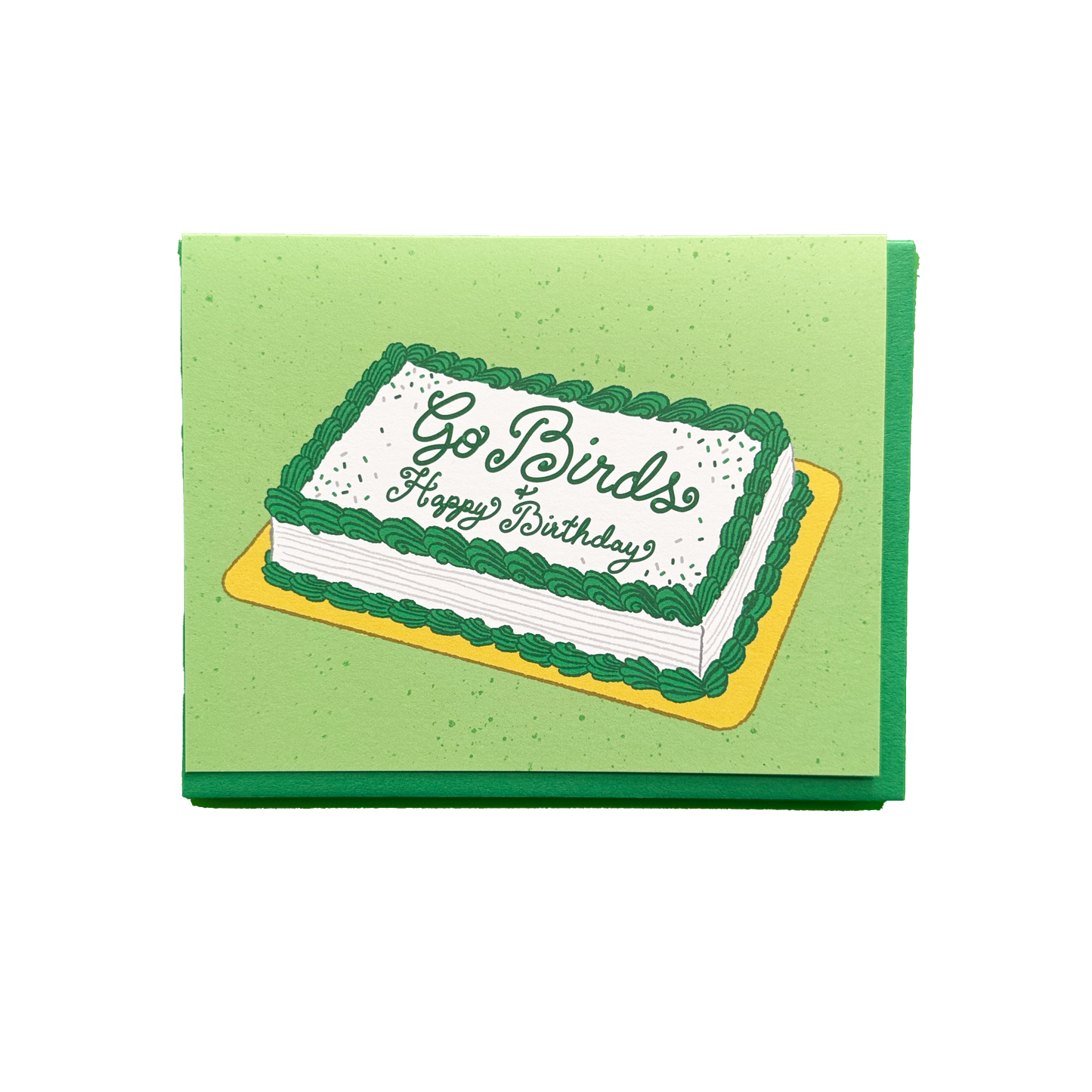 Go Birds Cake Happy Birthday Greeting Card