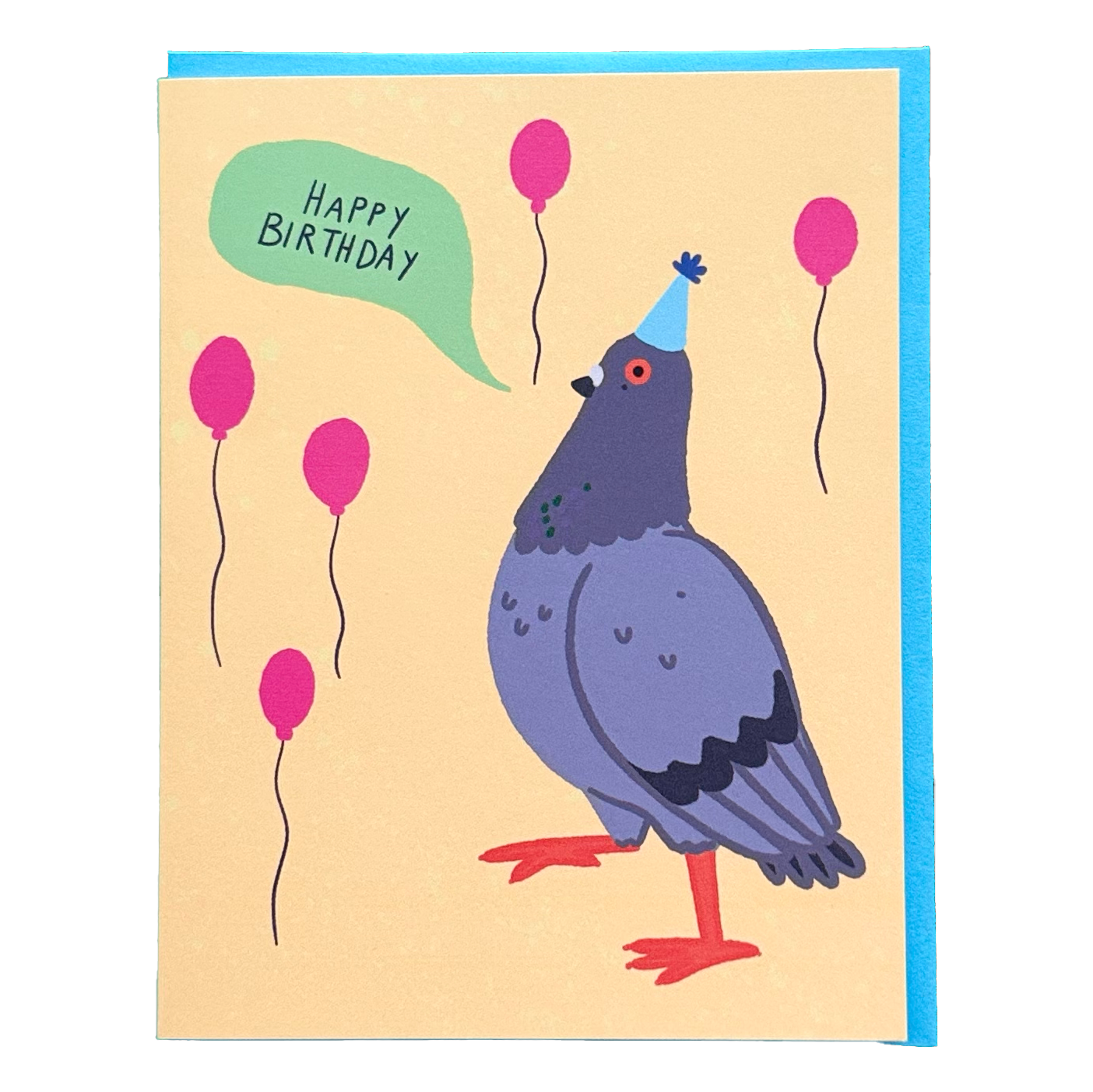 Pigeon Happy Birthday Greeting Card