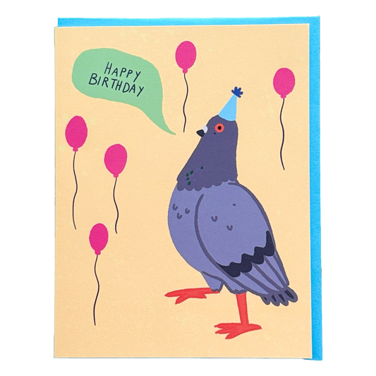 Pigeon Happy Birthday Greeting Card