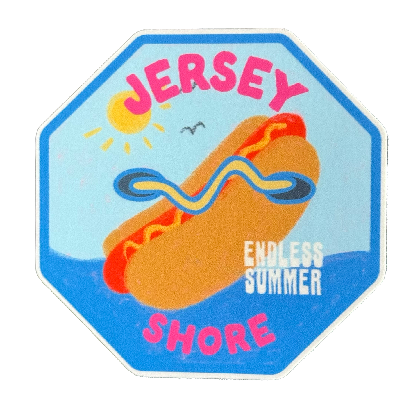 Jersey Shore Beach Tag Sticker