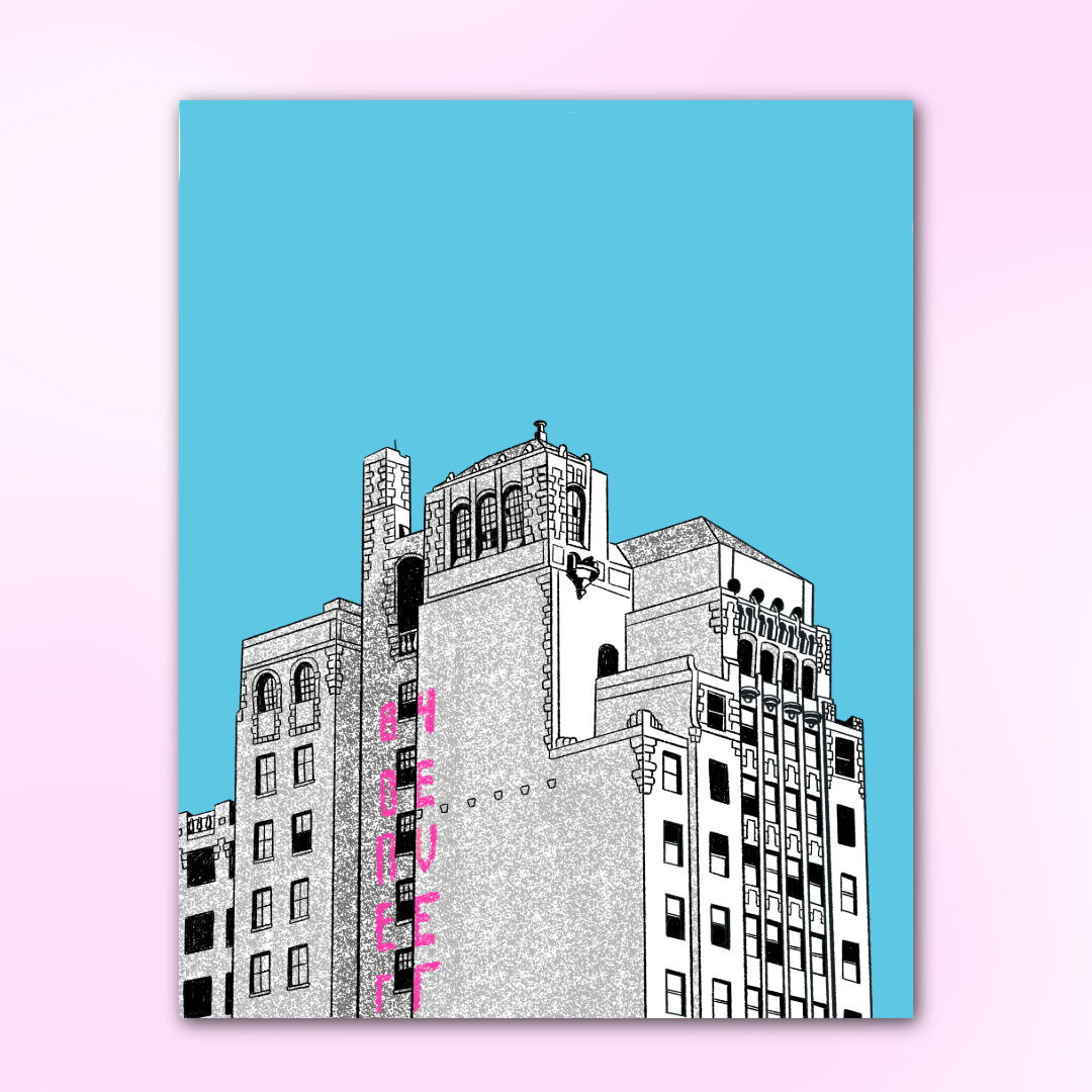 Beury Building Philly Art Print