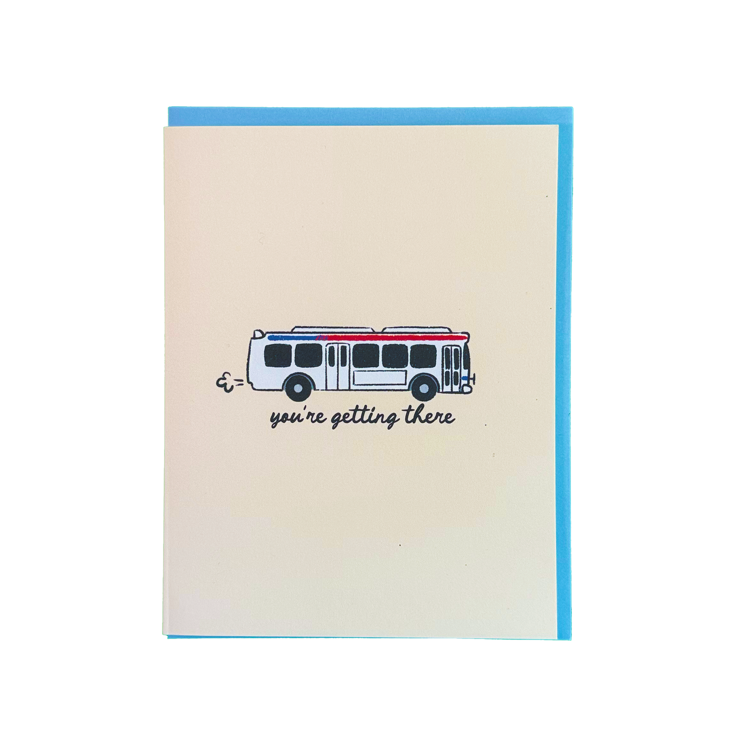 SEPTA Bus Encouragement Greeting Card