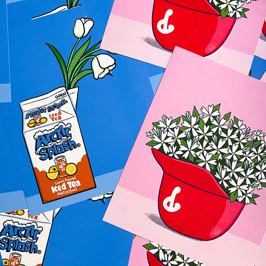 Arctic Splash Tulip Art Print