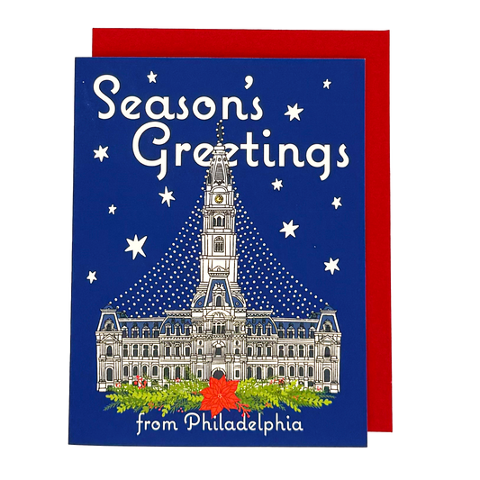Philadelphia City Hall Holiday Greeting Card