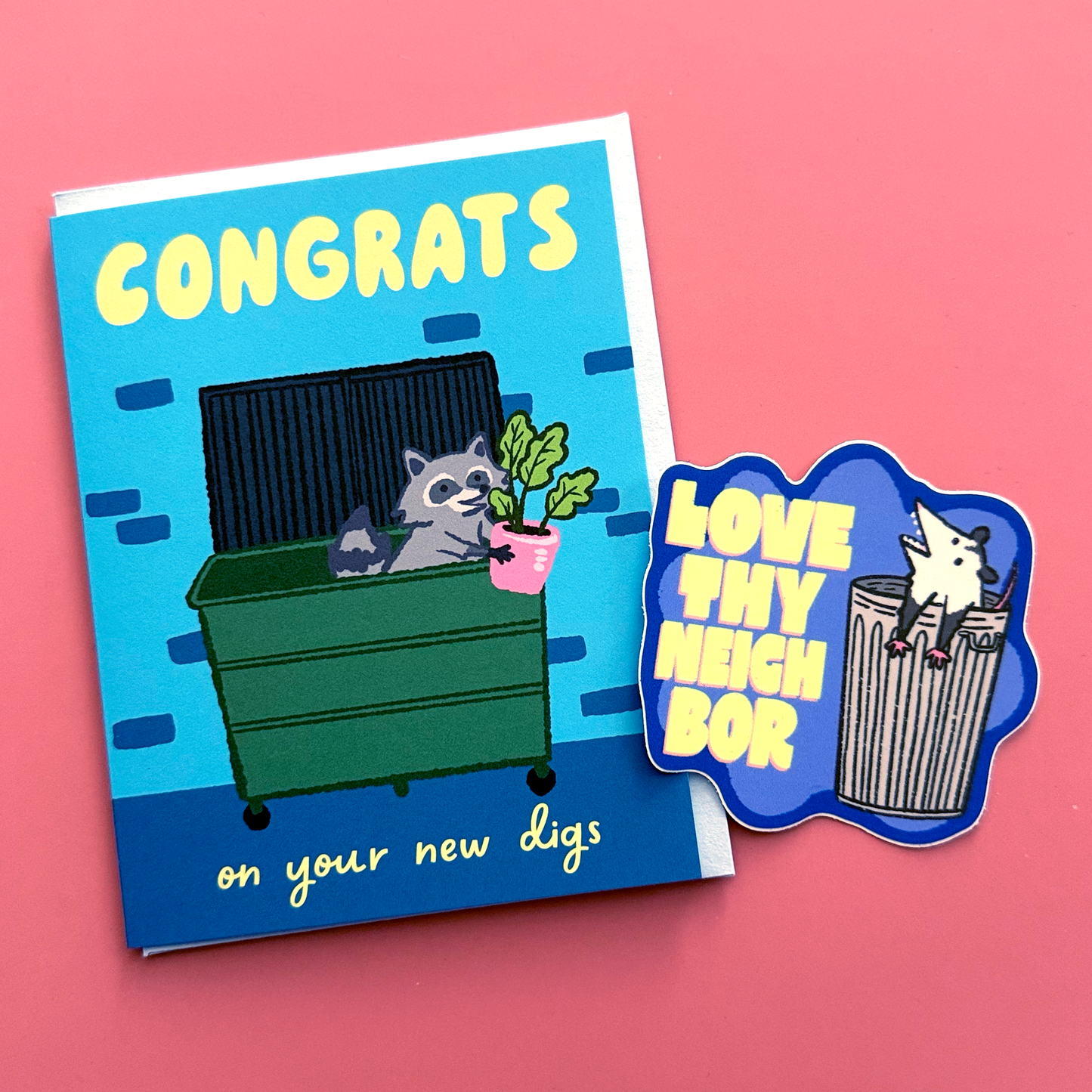 New Digs New Home Greeting Card