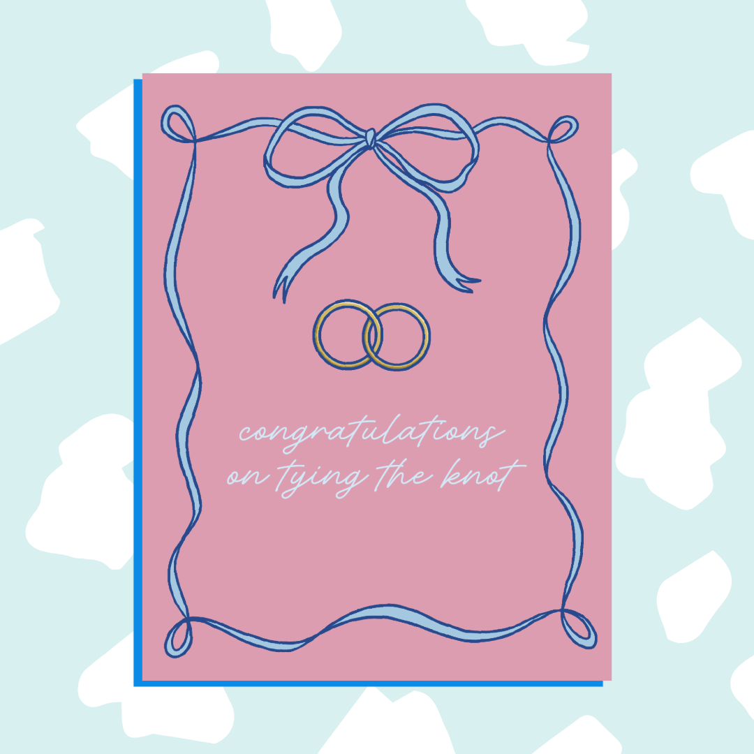 Bow Wedding Card