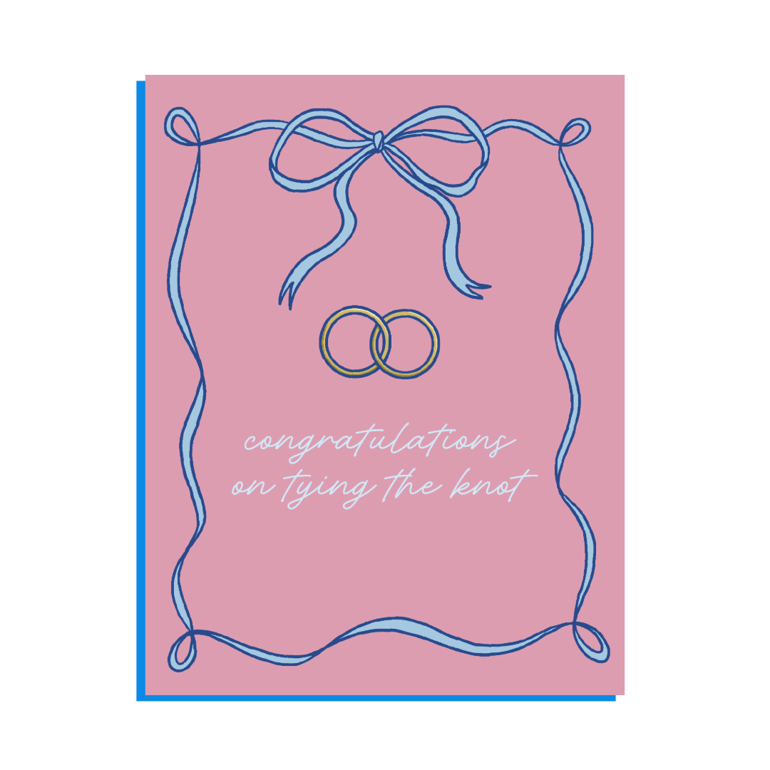 Bow Wedding Card