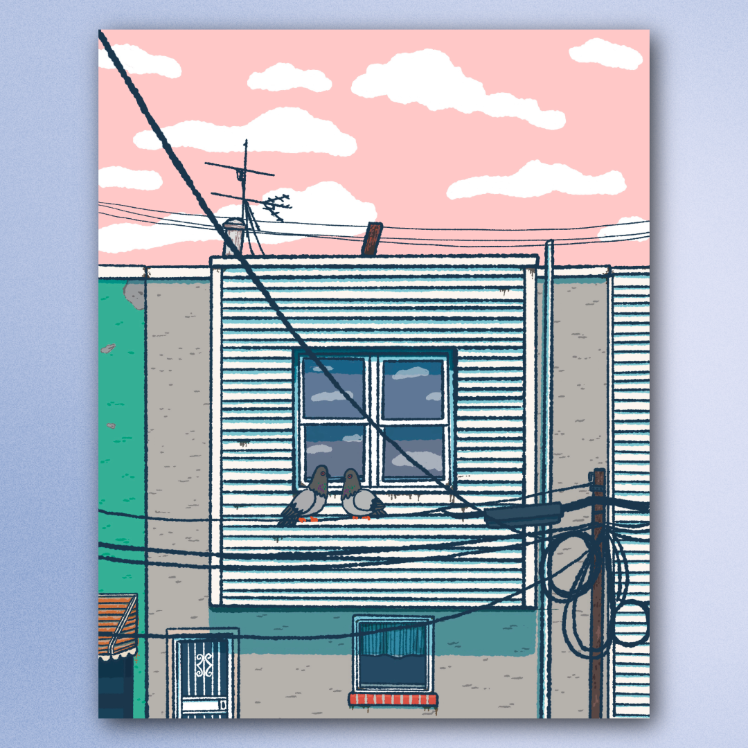 Back Window Art Print