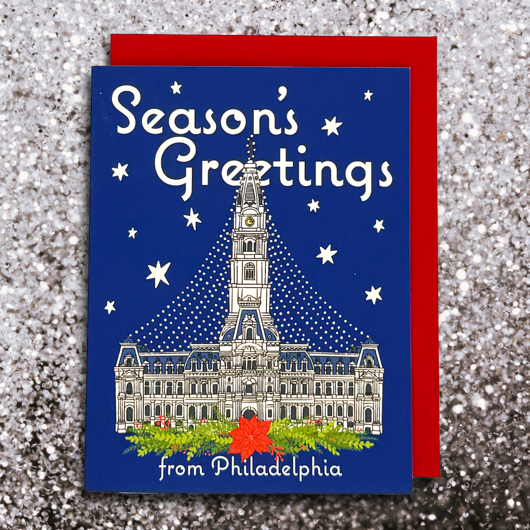 Philadelphia City Hall Holiday Greeting Card