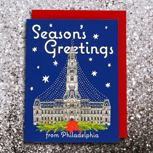 Philadelphia City Hall Holiday Greeting Card