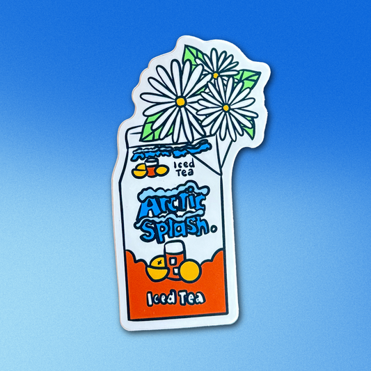 Arctic Splash Daisy Sticker