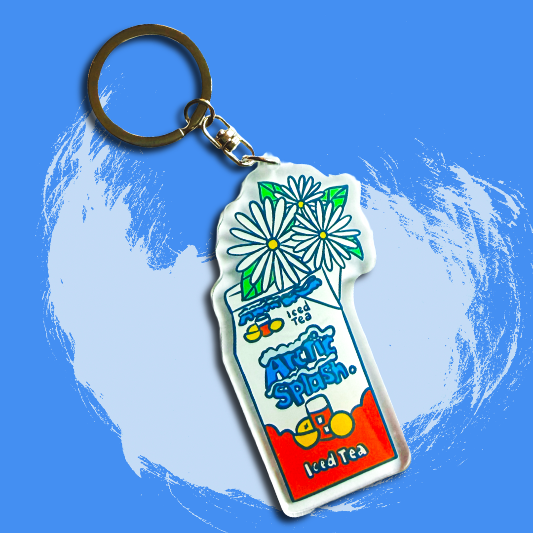 Arctic Splash Acrylic Keychain