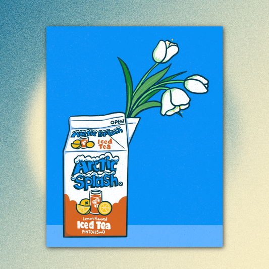 Arctic Splash Tulip Art Print