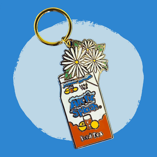 Arctic Splash Metal Enamel Keychain