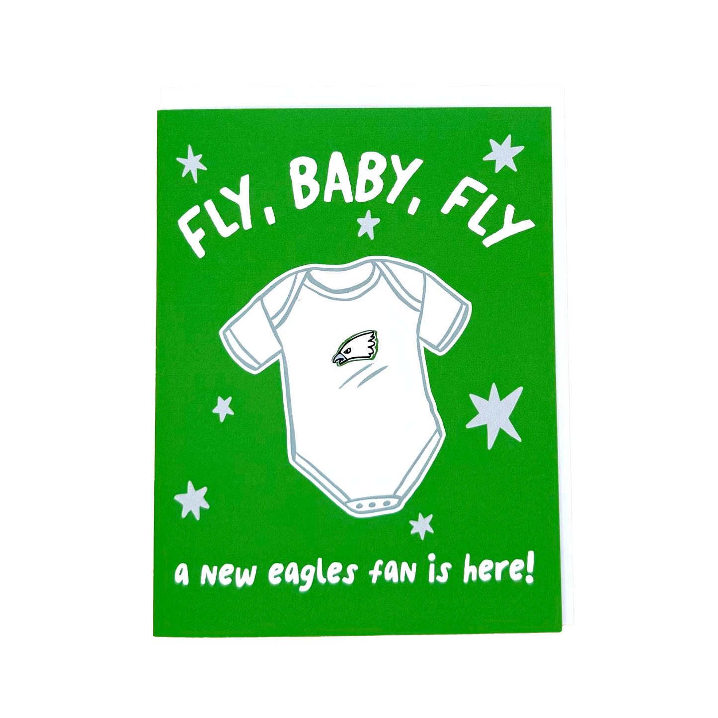 Eagles Fan Baby Card