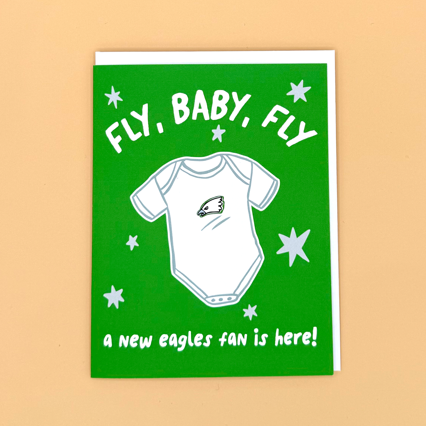 Eagles Fan Baby Card