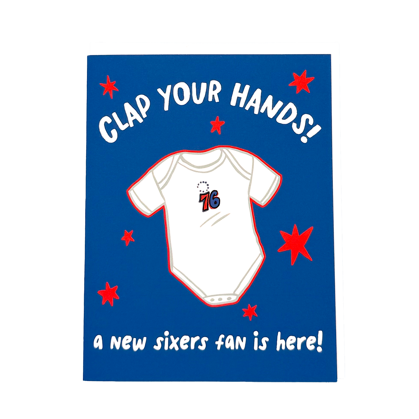 Sixers Fan Baby Card