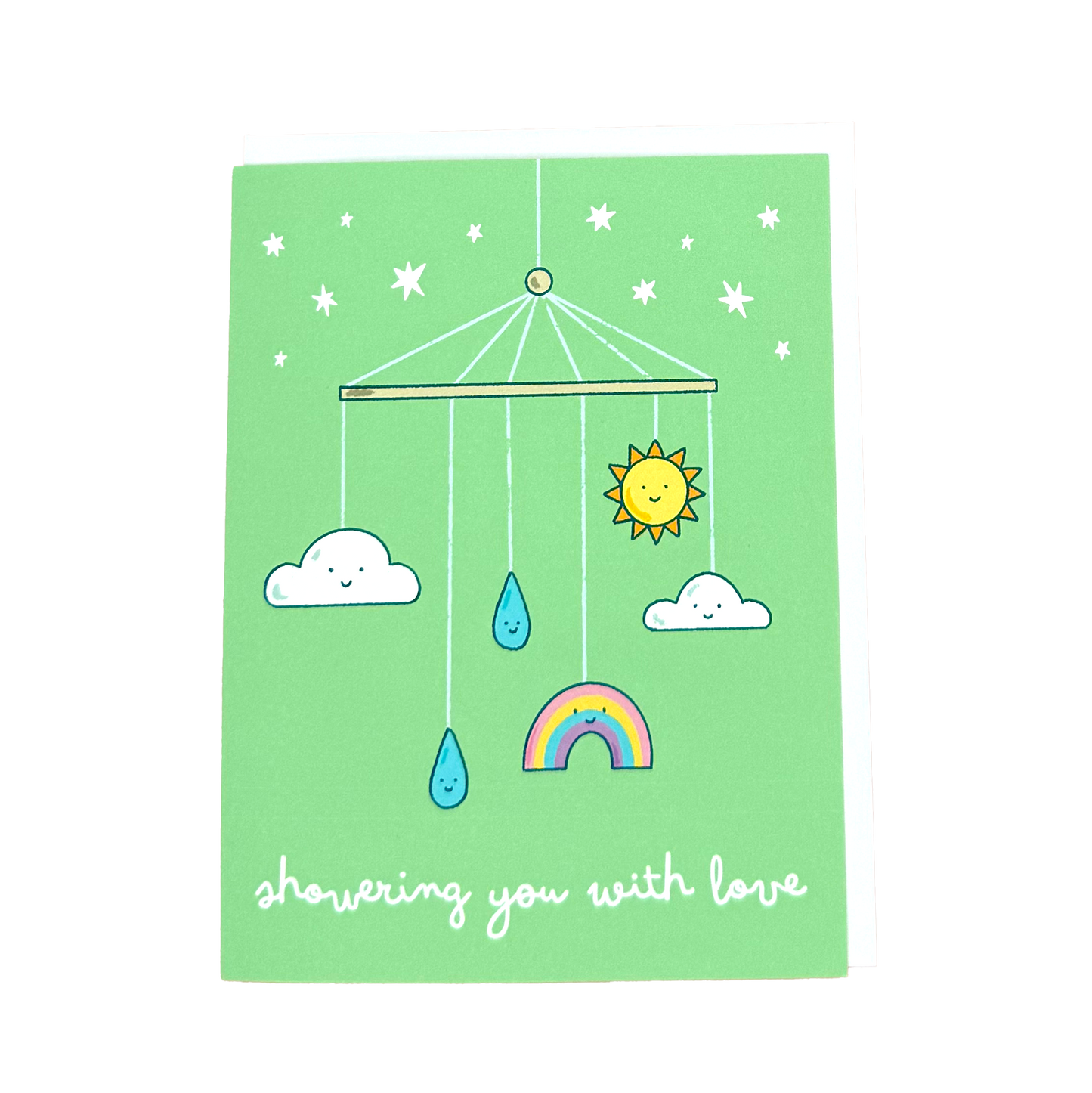 Showering You With Love Baby Greeting Card