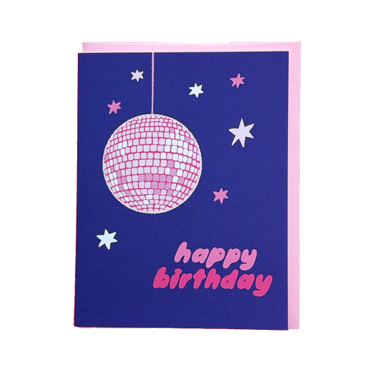 Disco Happy Birthday Greeting Card