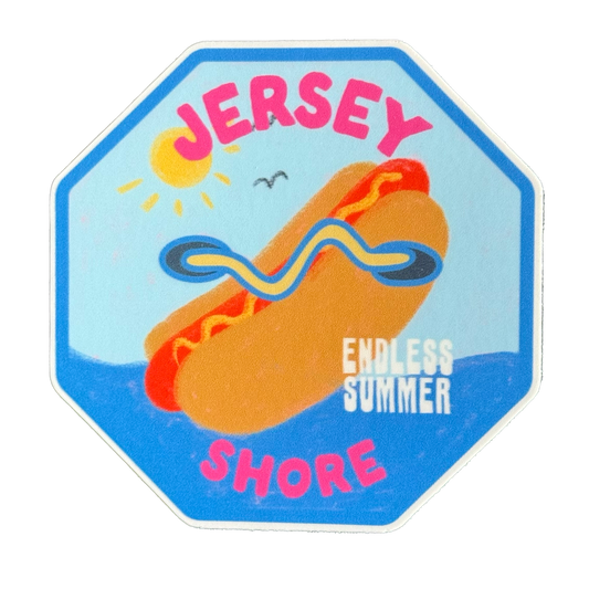 Jersey Shore Beach Tag Sticker