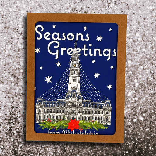Philadelphia City Hall Holiday Greeting Card Boxed Set of 6