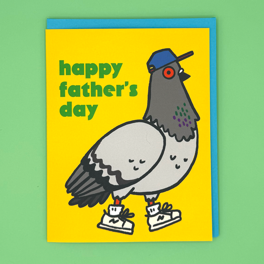 Pigeon Father's Day Greeting Card