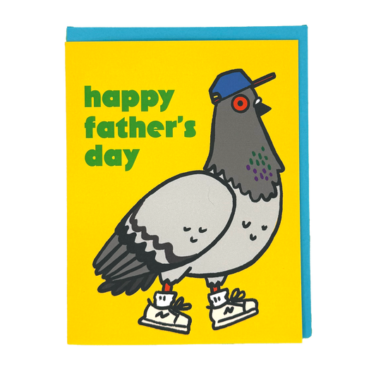 Pigeon Father's Day Greeting Card