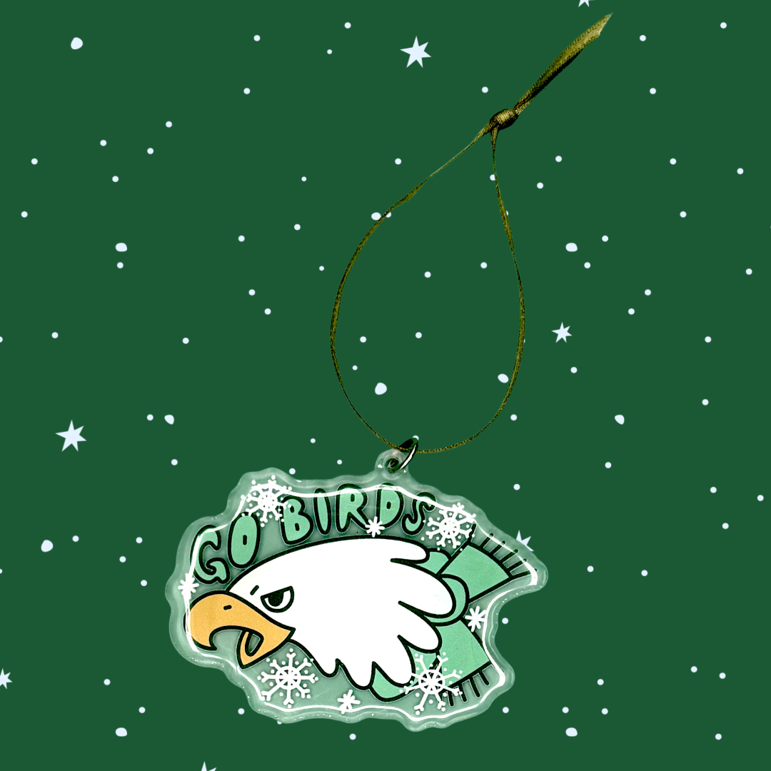 Go Birds Acrylic Ornament