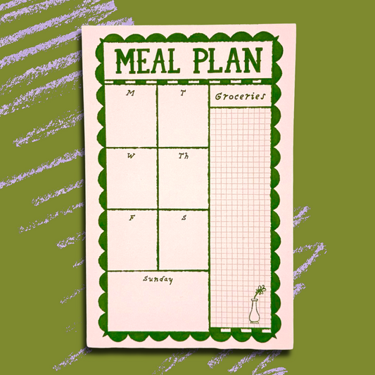 Green Flower Meal Plan Pad