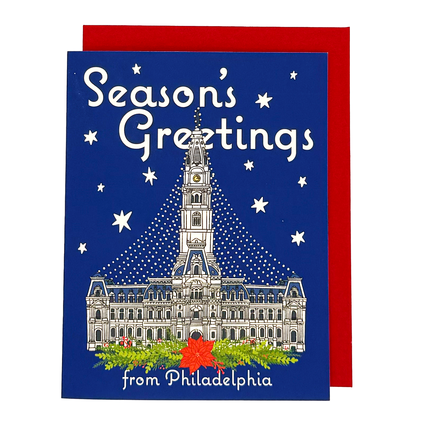 Philadelphia City Hall Holiday Greeting Card