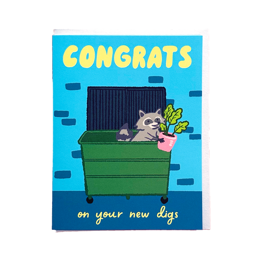 New Digs New Home Greeting Card