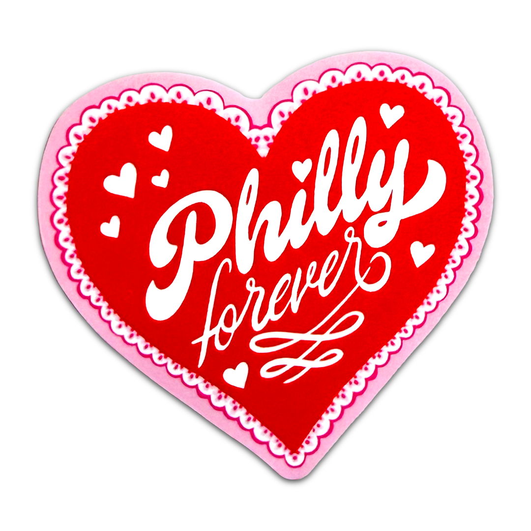 Philly Forever Heart Sticker
