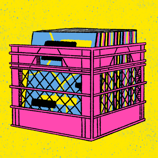 Record Crate Print