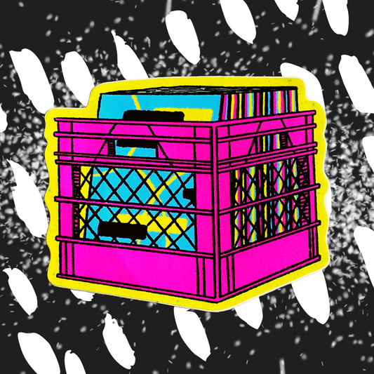 Record Crate Sticker