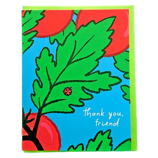 Tomato Friend Thank You Greeting Card