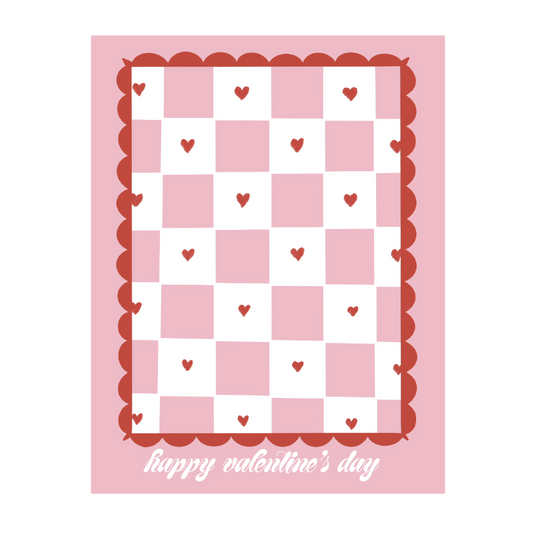 Check Valentine's Day Greeting Card