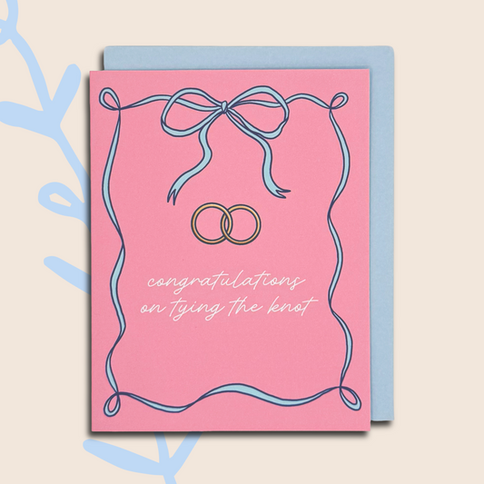 Bow Wedding Card
