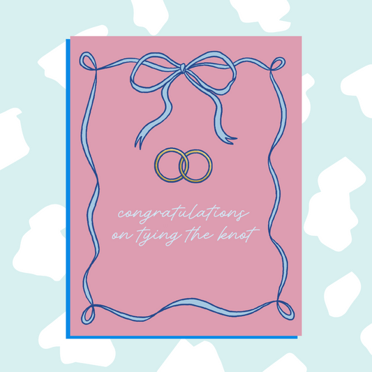 Bow Wedding Card