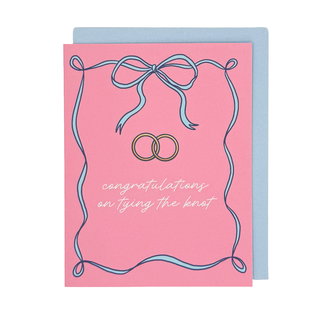 Bow Wedding Card