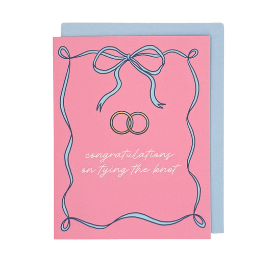 Bow Wedding Card